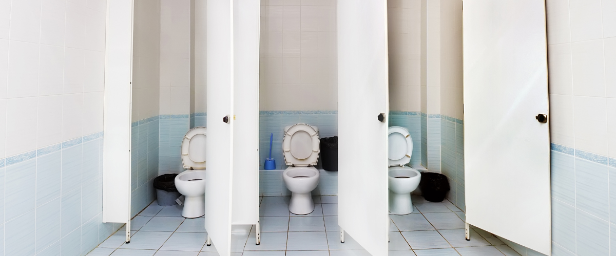 Public restroom hygiene hazards