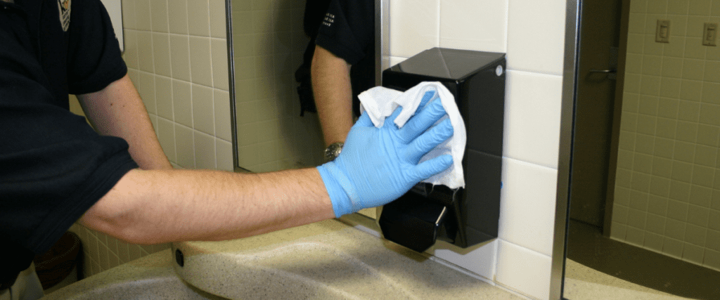 Infection prevention touch point cleaning