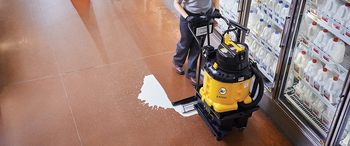 AutoVac spill cleaning
