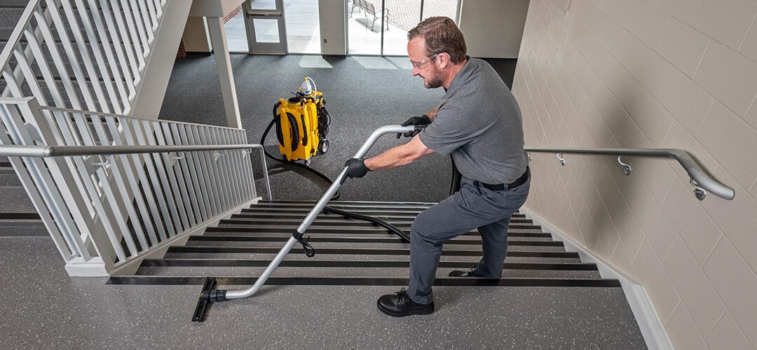 Kaivac stairwell cleaning