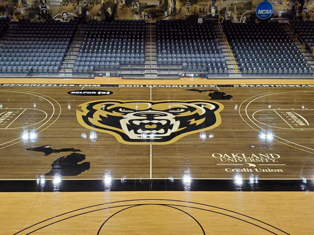Oakland University blacktop cleaned by AutoVac Stretch