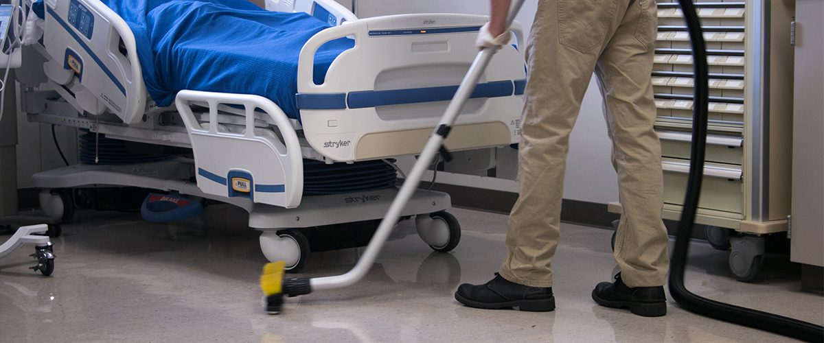 Hospital Floor Cleaning